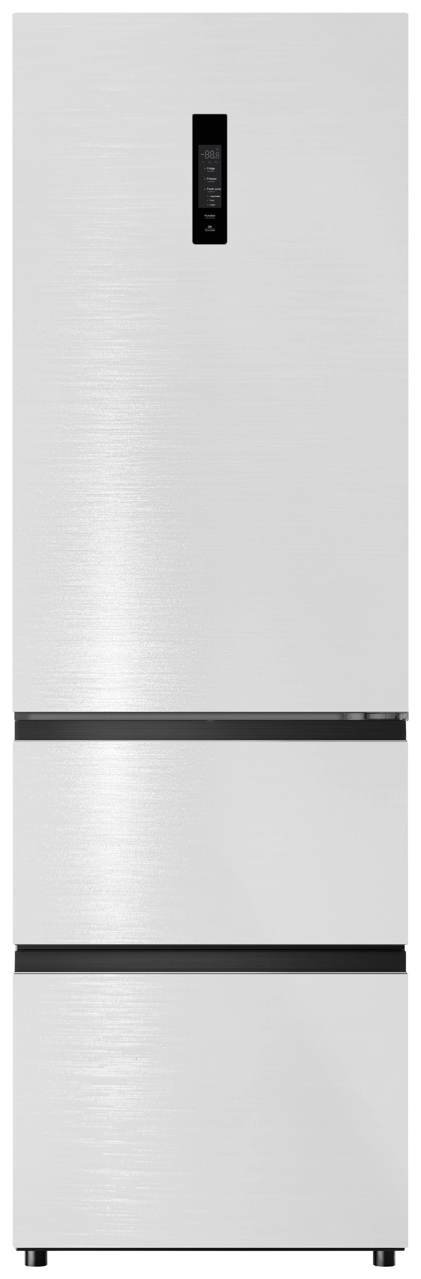Kühl-Gefrier-Kombination WFD400ENFDWB Weiß - Weiß, Basics, Metall (60/190.8/64cm) - PKM