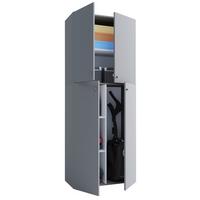 Mehrzweckschrank Lona ca.70x182x37cm Grau - Weiß/Grau, KONVENTIONELL, Holzwerkstoff (70/182/37cm) - MID.YOU