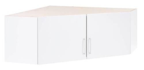 Aufsatzschrank in Weiss - Weiss/Alufarben, Konventionell, Holzwerkstoff/Kunststoff (95/40/95cm) - Mömax