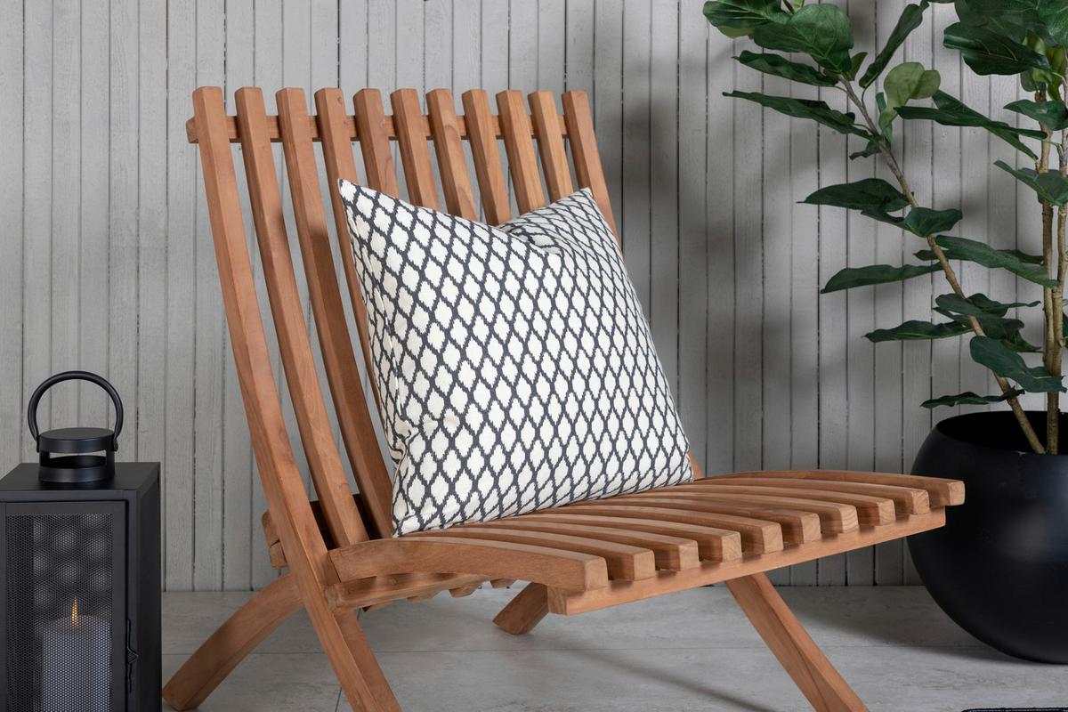 Loungesessel-2er Set Kenya ca. 73x58x63 cm Teakholz - Teakfarben, KONVENTIONELL, Holz (73/85/63cm) - Gardenson