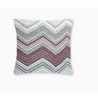 Díszpárna Zickzack 45/45 - szeder/fehér, Modern, textil (45/45cm) - Mömax