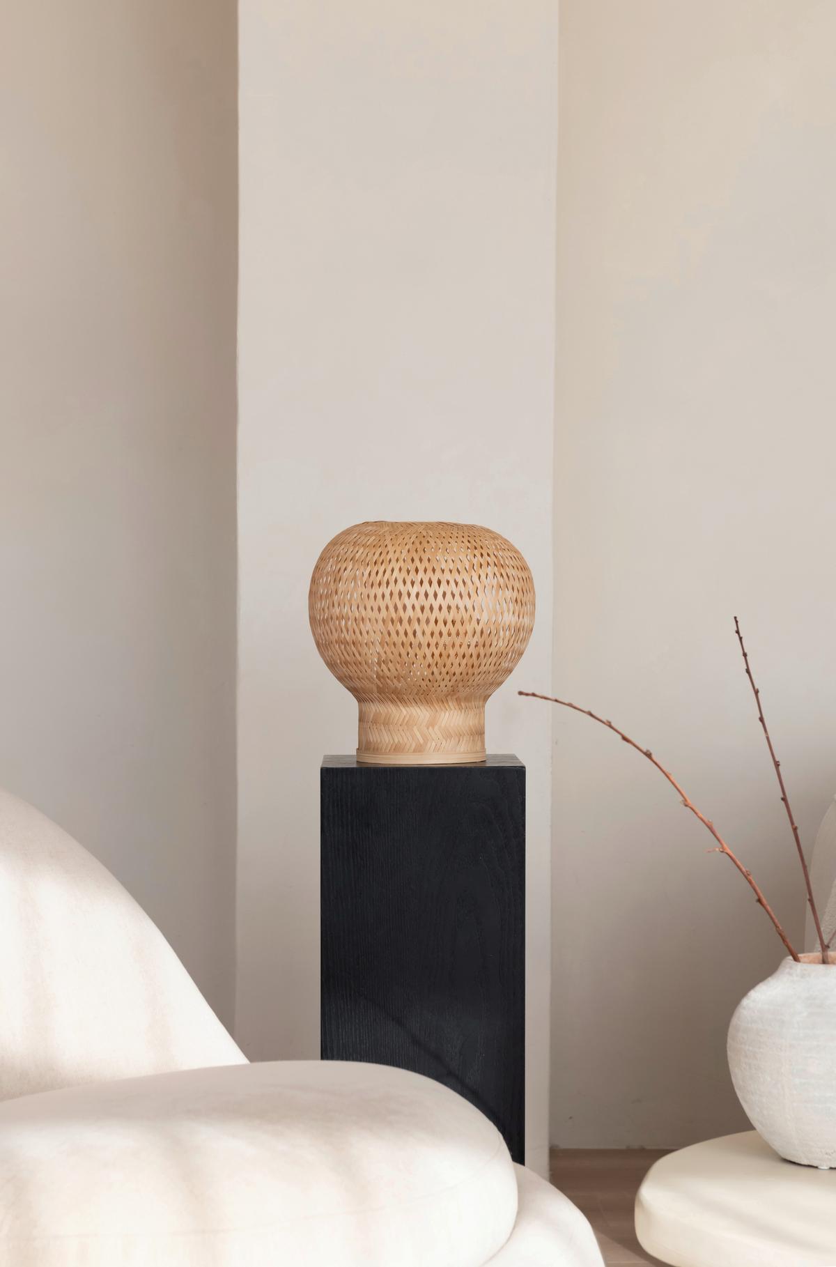 Namizna Svetilka Barbados, Bambus - naravne barve, Basics, naravni materiali (25/27cm) - Good & Mojo