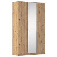 Ormar S Klasičnim Vratima Alabama - siva/srebrne boje, Moderno, drvni materijal/metal (136/229/54cm) - Modern Living