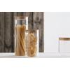 FÖRVARINGSBURK HEDVIG - 1,4L -AKT- - naturfärgad, trä/glas (10/19cm) - Zandiara