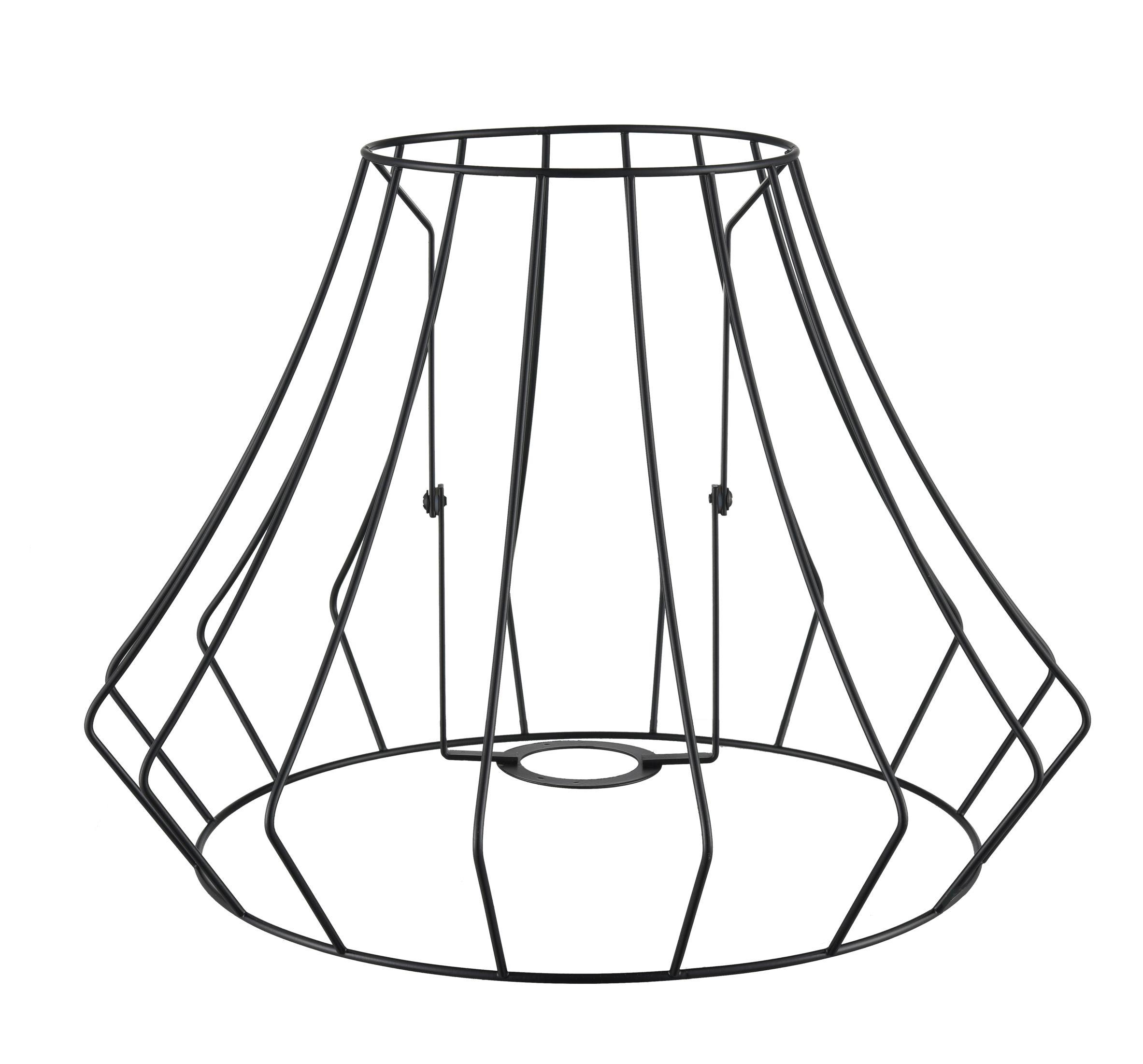 Leuchtenschirm Troti aus Metall Ø ca. 35cm - Schwarz, MODERN, Metall (35/25cm) - Modern Living