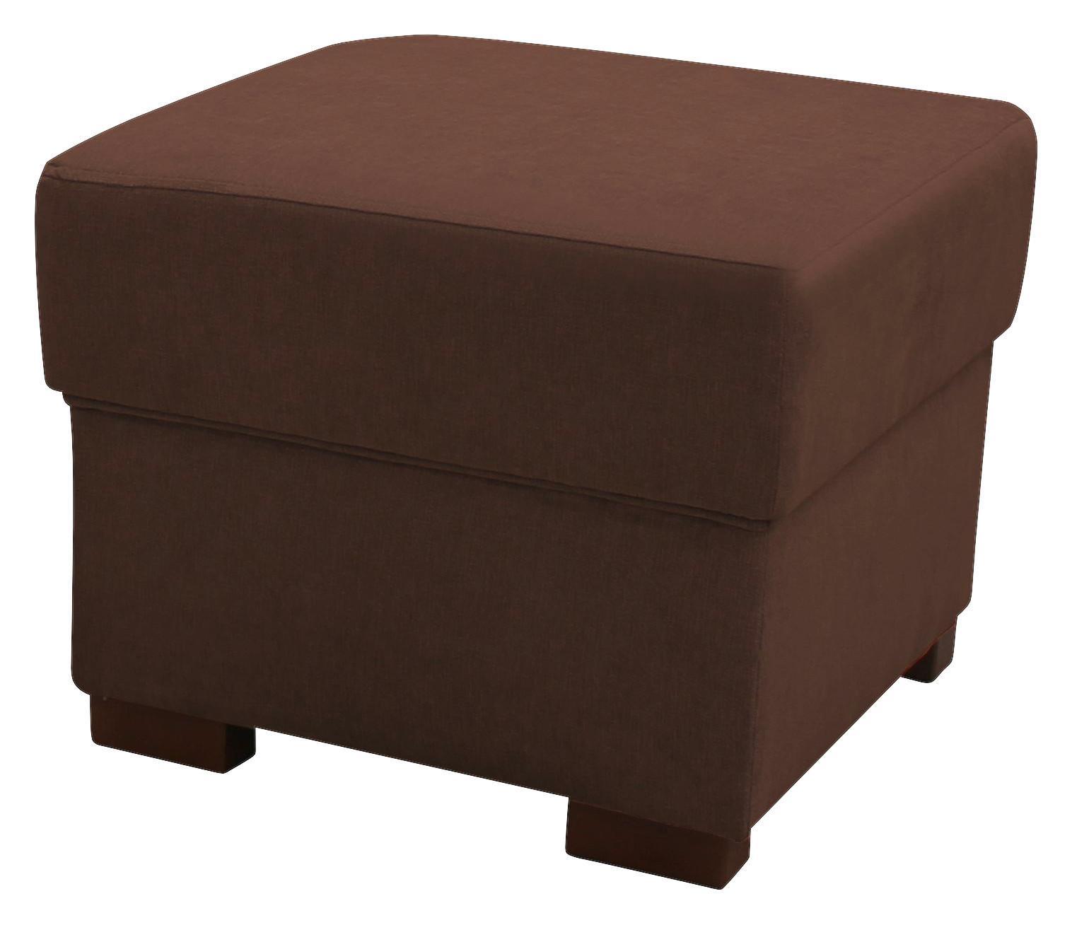Taburet CHANDLER - maro închis, Design, textil (51/43/51cm) - Mömax