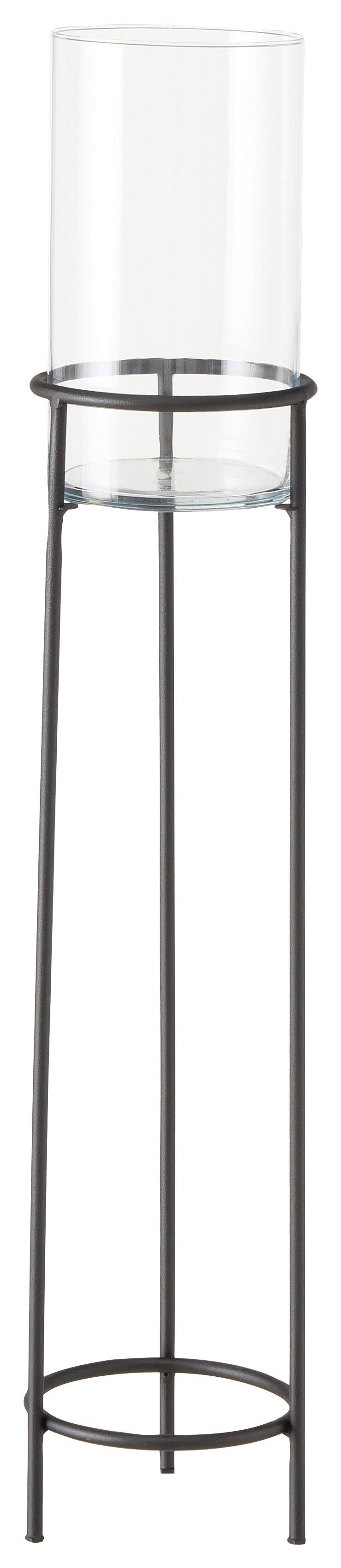 LATARENKA 2035252 - INDUSTRIAL LIVING - czarny, Basics, metal/szkło (22/95cm) - Boltze Home