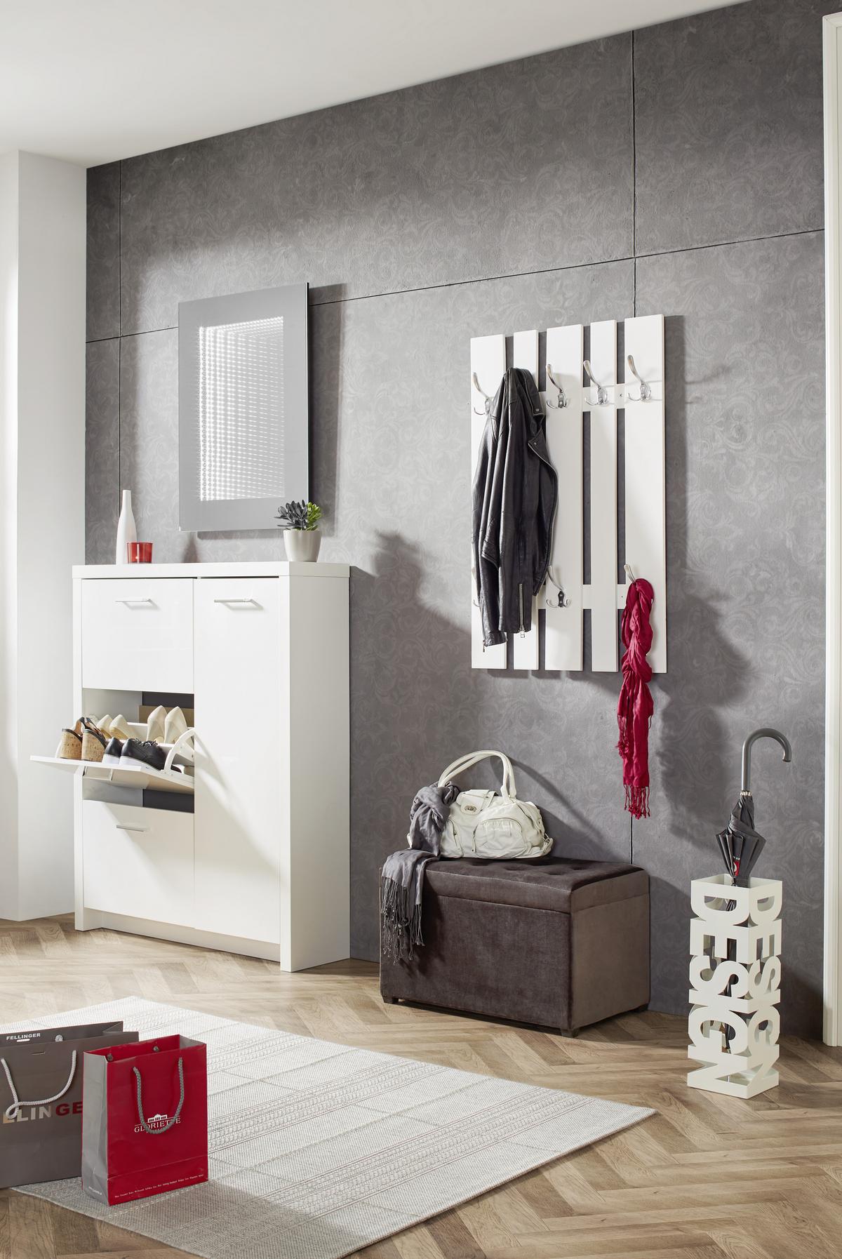 Suport pentru umbrele DESIGN - alb, Modern, metal (16/48/16cm) - Modern Living