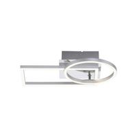 Deckenleuchte Iven max. 20 Watt - Silberfarben, Modern, Kunststoff/Metall