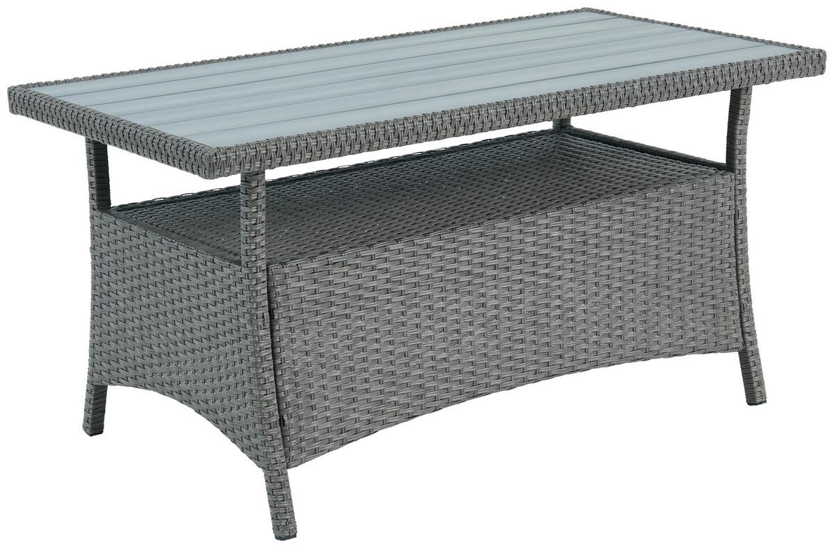 Lounge Garnitura Santander, Siva, 4-Delni Set - siva, Moderno, kovina/umetna masa - Beldano