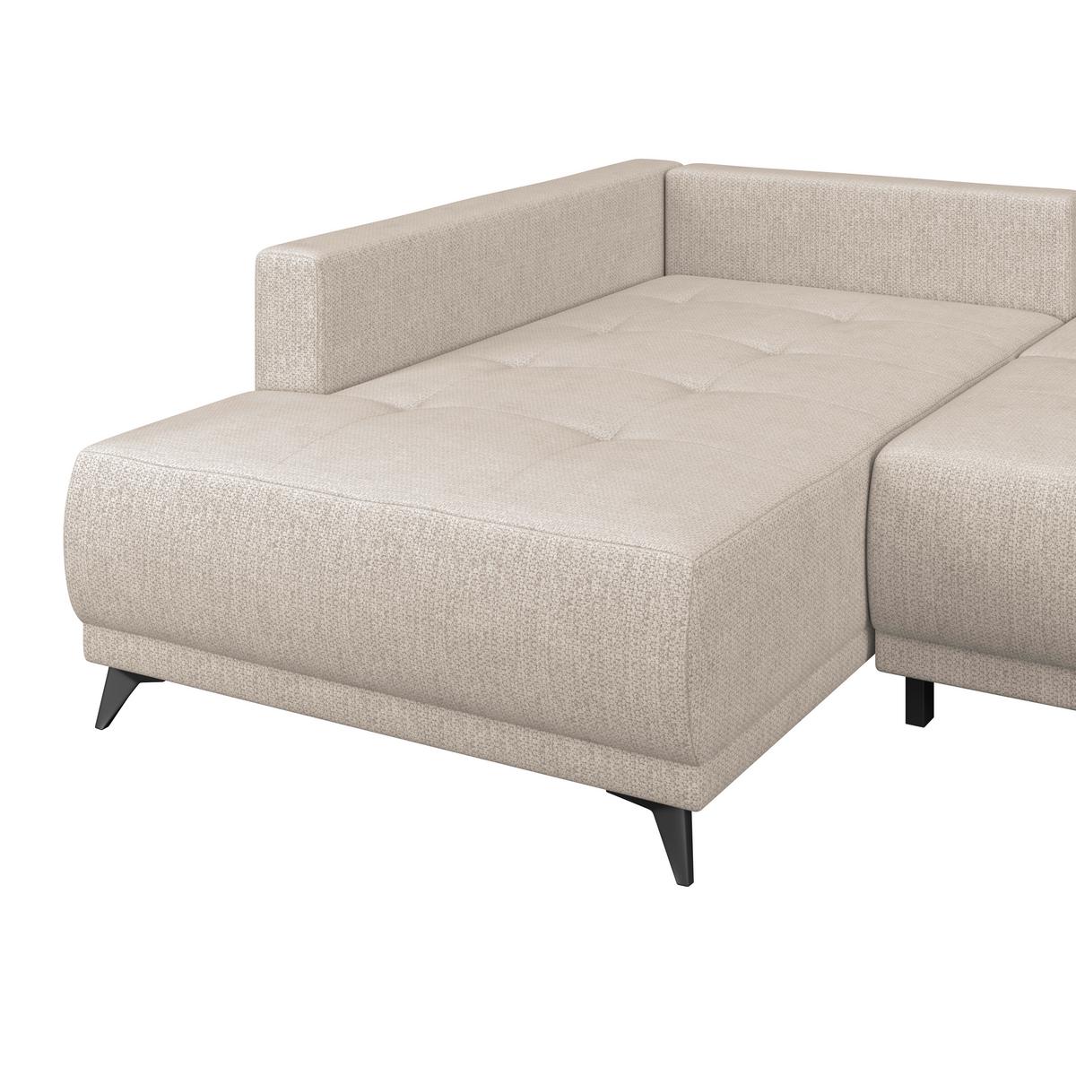 Kutna Garnitura Texas - svijetlo smeđa/crna, Konvencionalno, drvo (203/259cm)