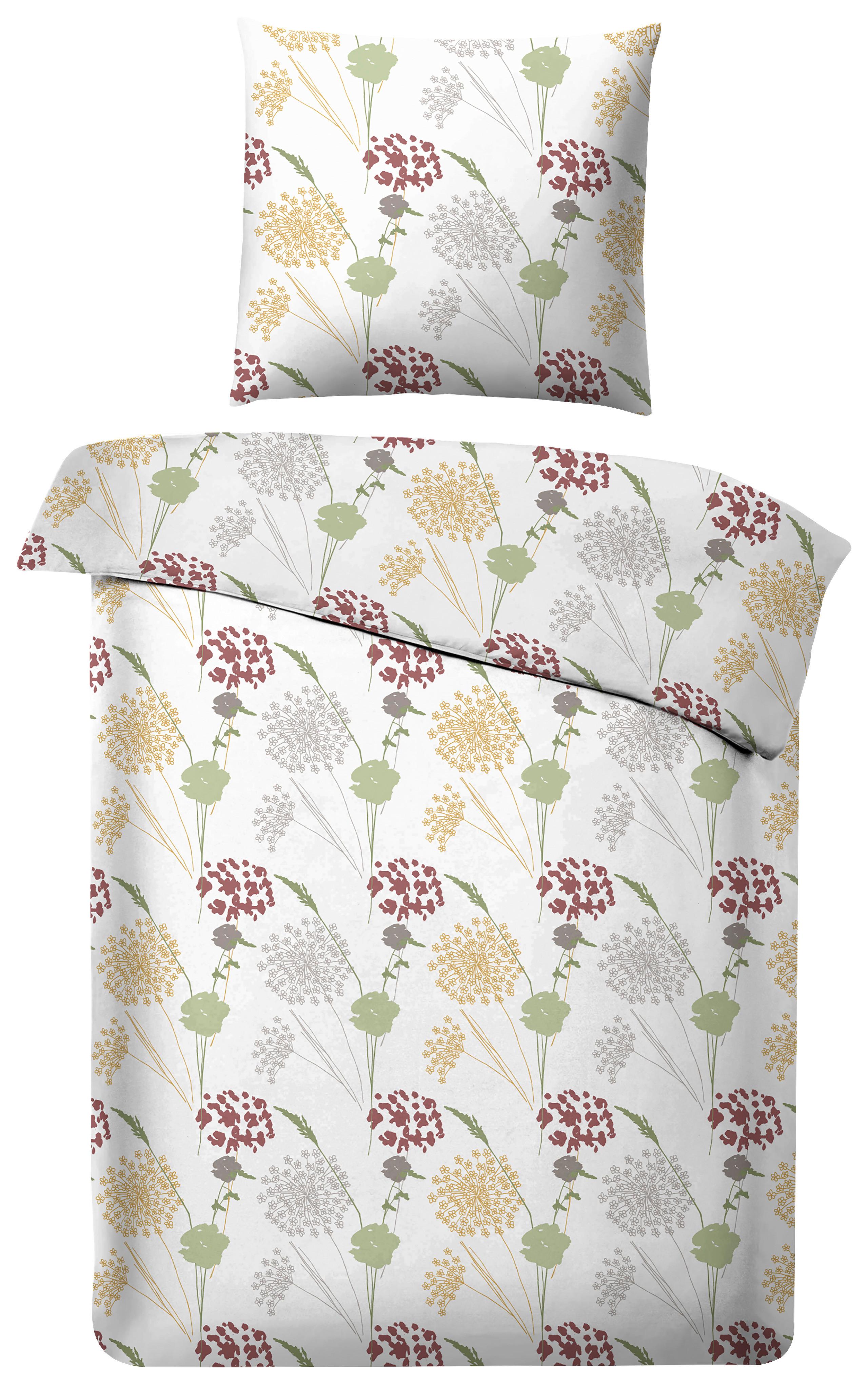 Bettwäsche Bio-Eva in Gelb ca. 135x200cm - Gelb, MODERN, Textil (135/200cm) - ecoTree