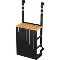 Késtartó Blokk Chester - fekete, fém (16/39,5/12,5cm) - Premium Living