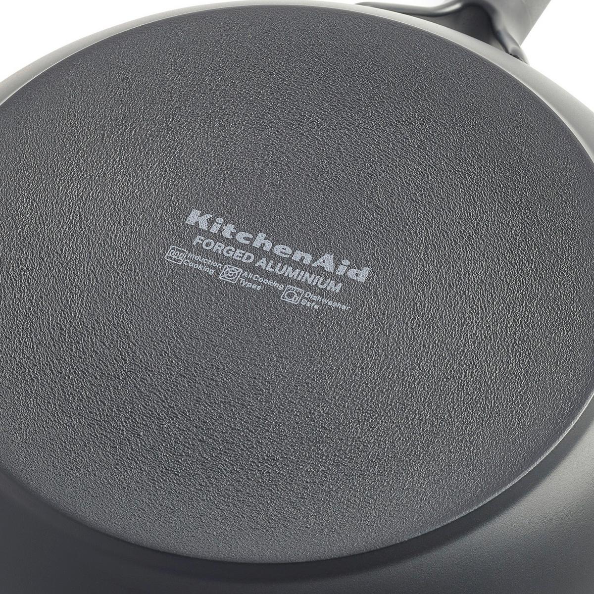 RONDEL Z RĄCZKĄ CLASSIC FORGED ALUMINIUM - czarny, Basics, tworzywo sztuczne/metal (20cm) - Kitchenaid