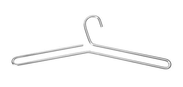 Kleiderbügel in Chromfarben aus Metall - Chromfarben, Metall (45cm) - Carryhome