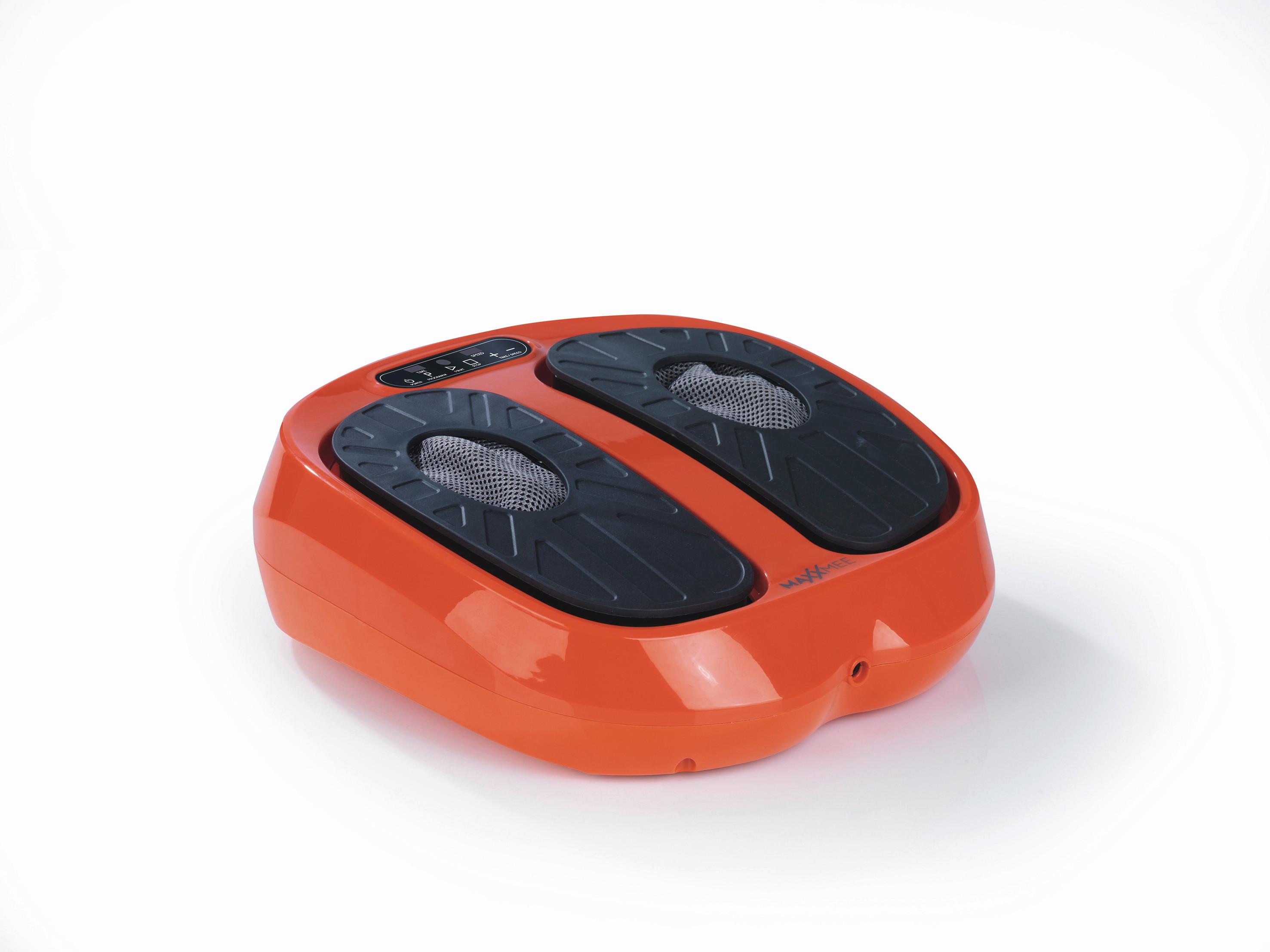 Vibrationsplatte Maxxmee Orange/Schwarz 30 Watt - Schwarz/Orange, LIFESTYLE, Kunststoff/Metall (40/13,2/36cm)