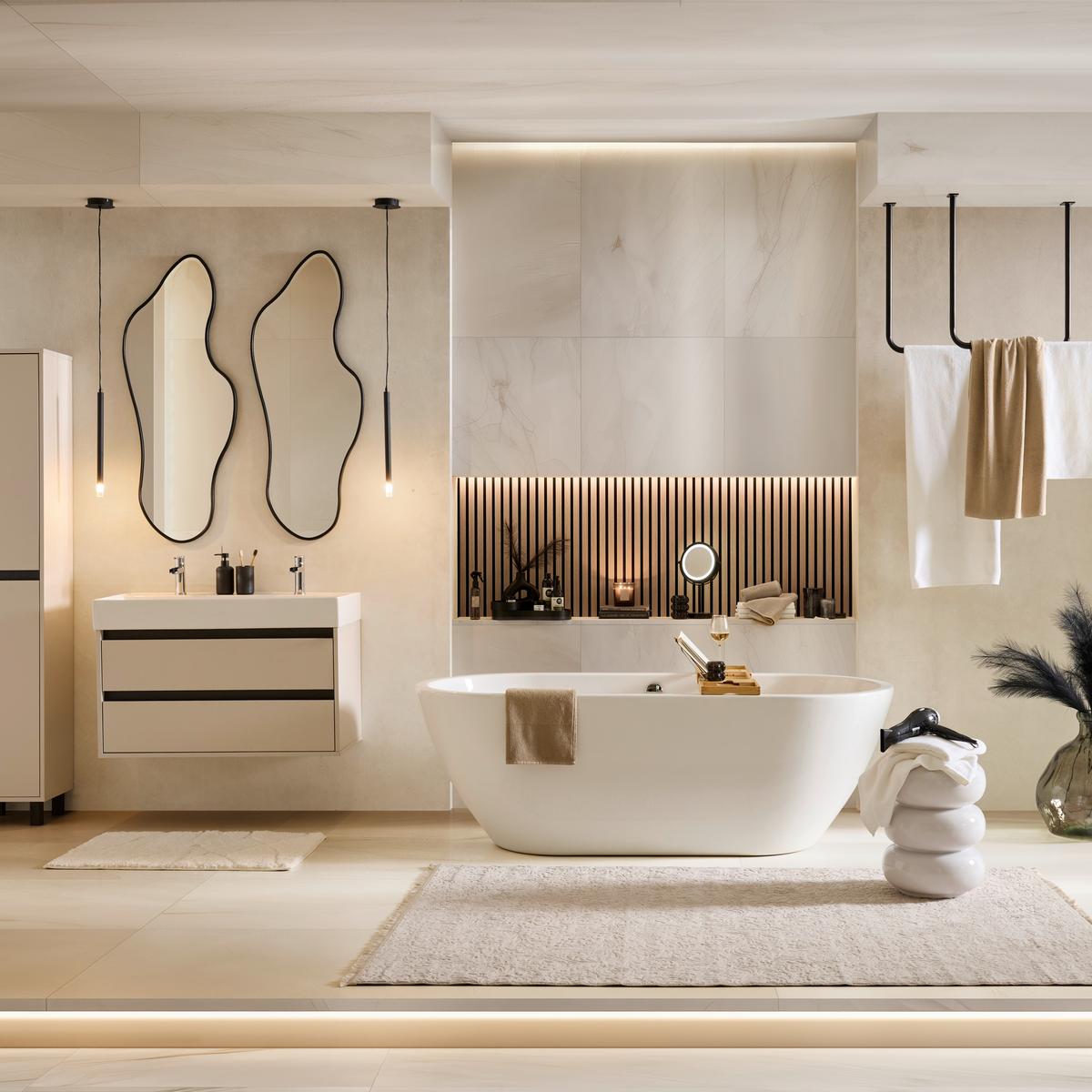 Ručnik Za Tuširanje Olivia - bijela, Konvencionalno, tekstil (70/140cm) - Premium Living