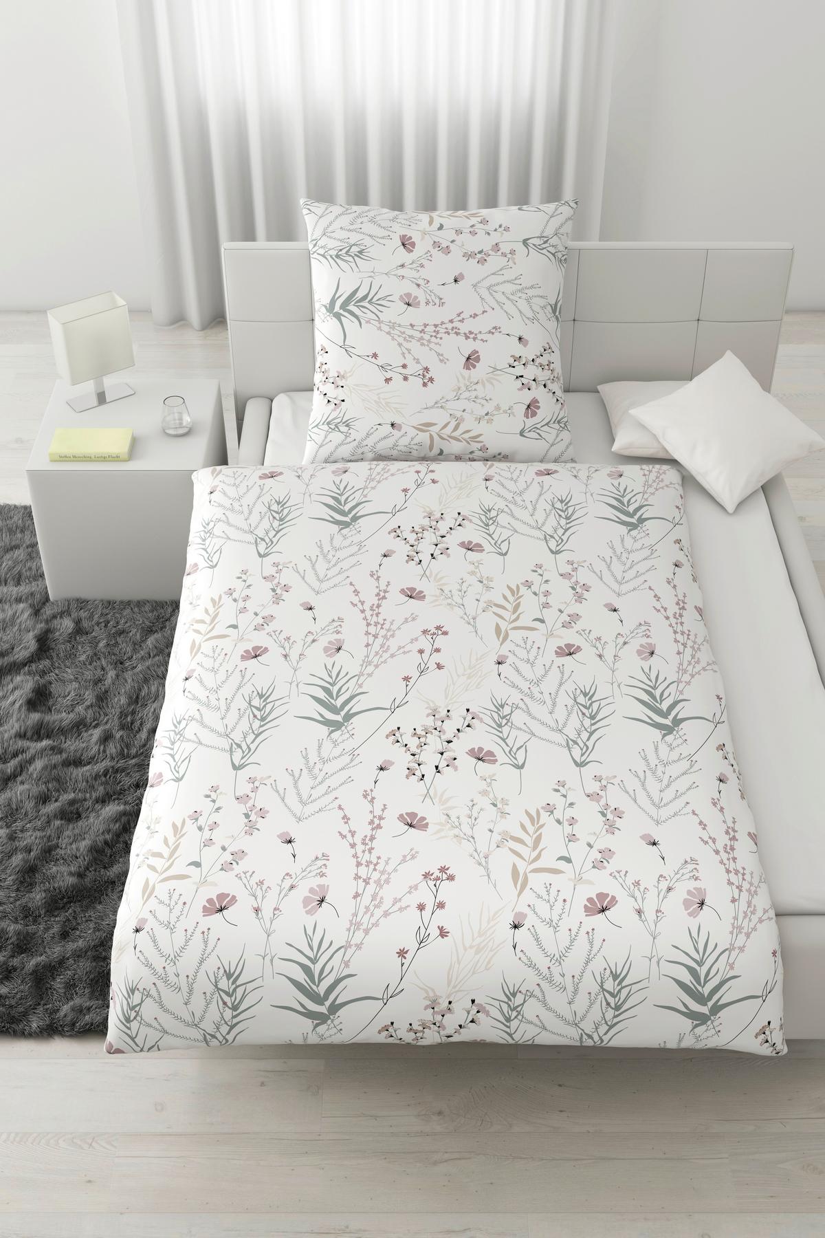 Bettwäsche Lina Weiß ca. 135x200cm - Weiß, KONVENTIONELL, Textil (135/200cm) - Mömax