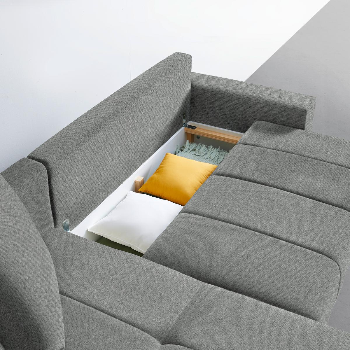 Coltar ALATRI - verde/gri, Modern, textil (289/90/176cm) - Based