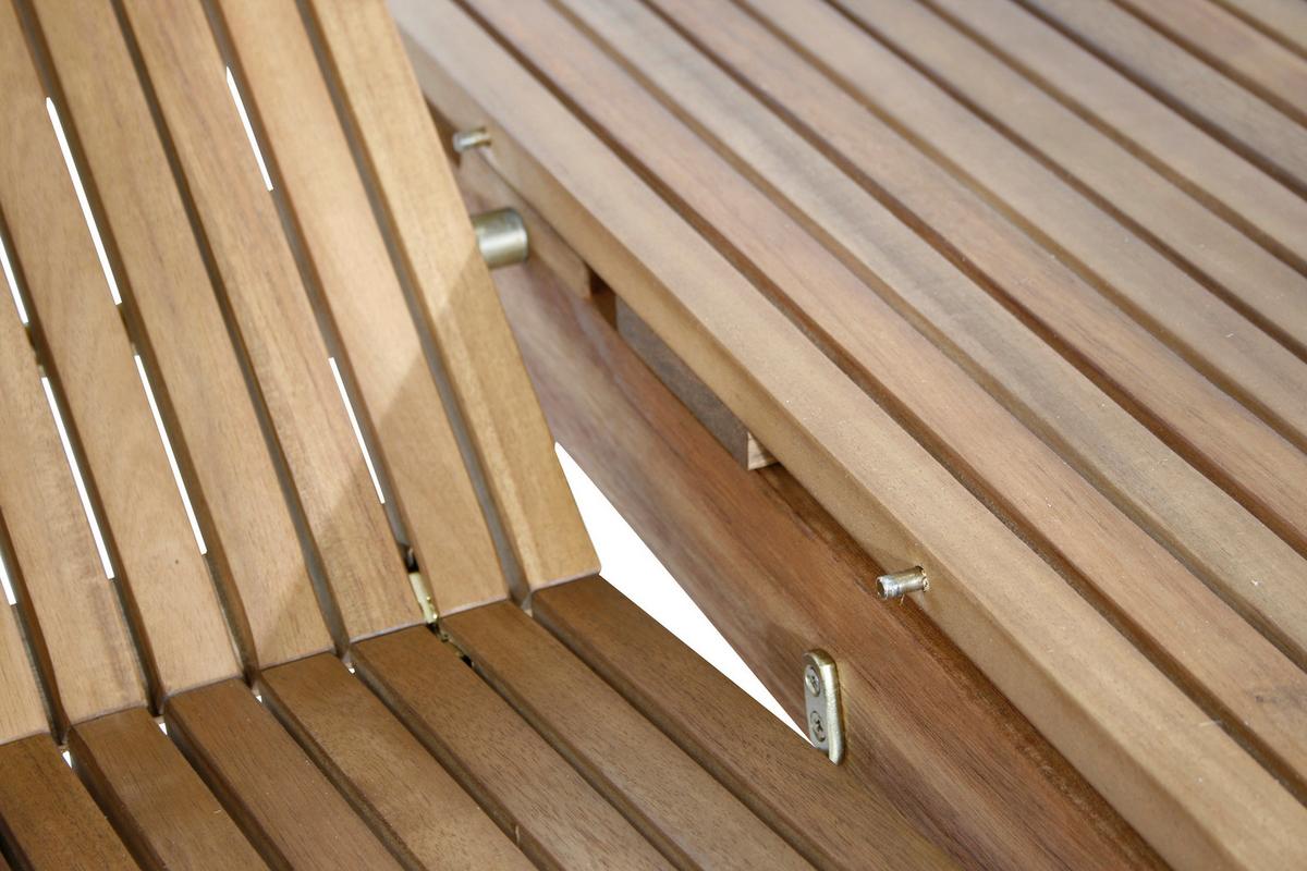 Gartentisch ausziehbar Echtholz L: 150-200 cm - Akaziefarben, KONVENTIONELL, Holz (150/100/74cm) - Siena Garden