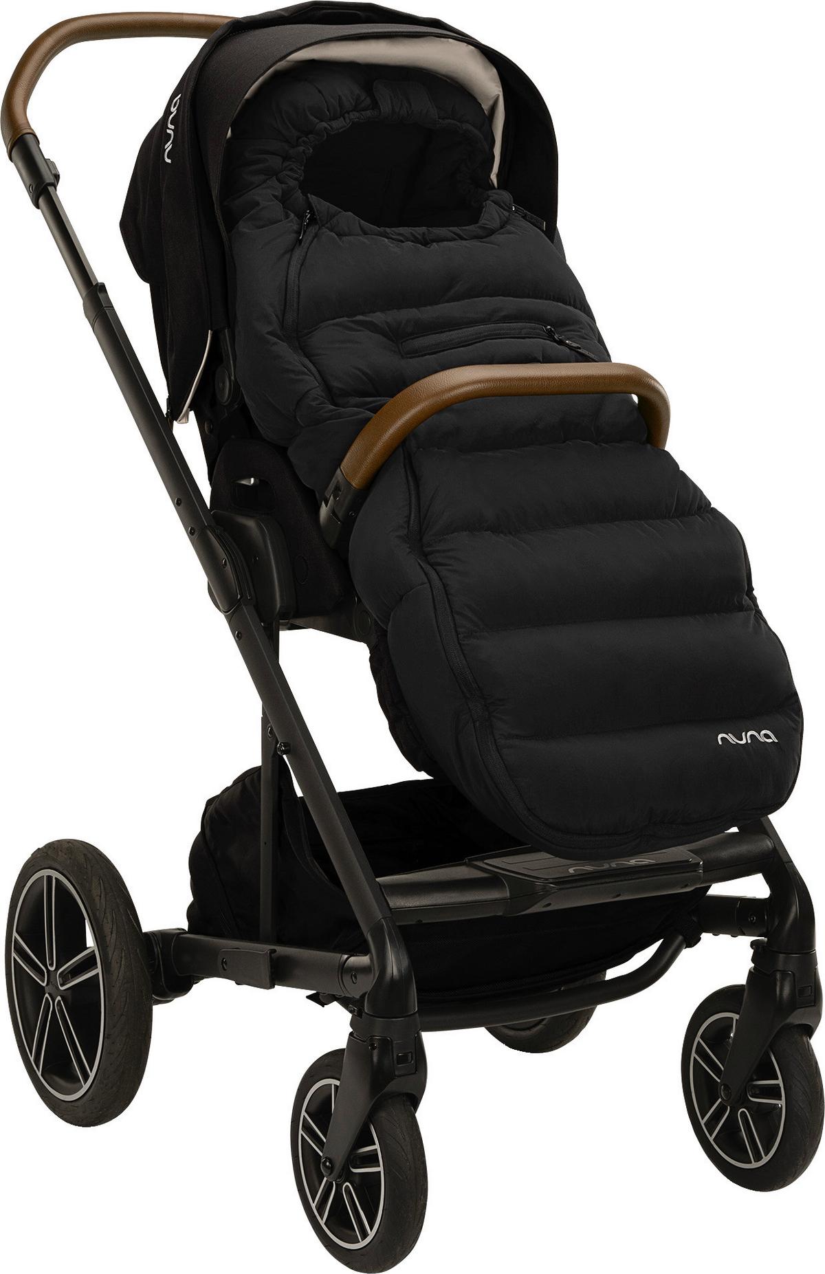 OSŁONA NA NÓŻKI WINTERSET - czarny, Basics, tkanina (99/42/14cm) - Nuna