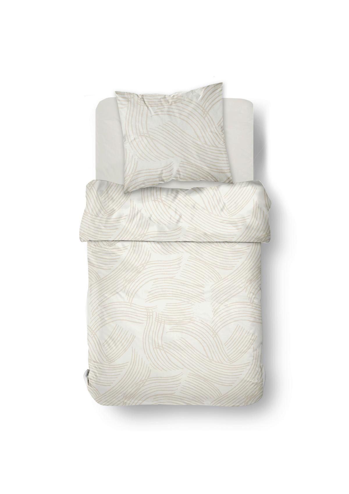 Posteljina Ranforce 140x200/60x80cm - svijetlo smeđa, Moderno, tekstil (140/200cm)
