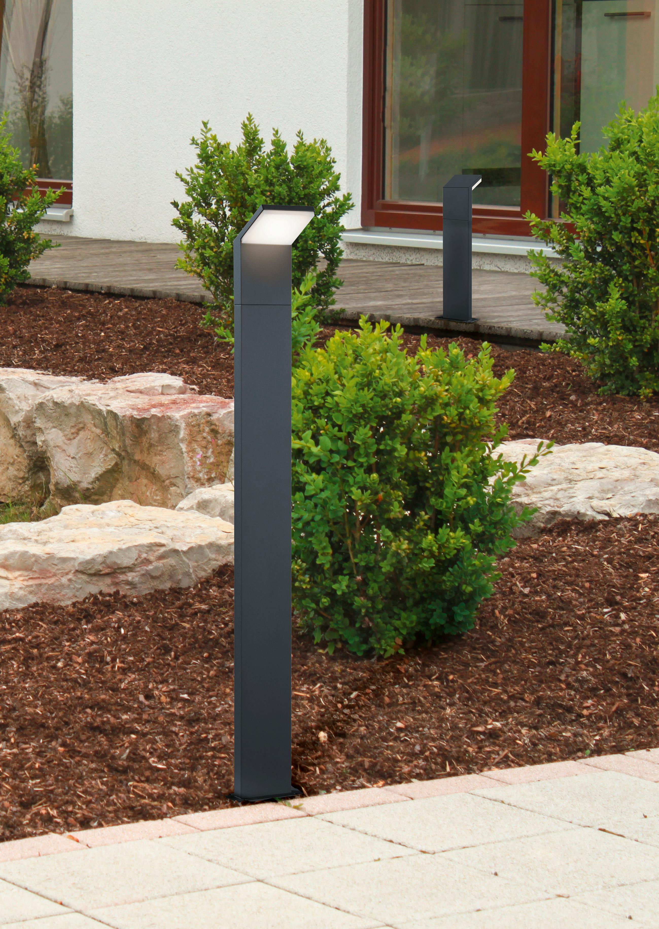 Wegeleuchte Pearl in Anthrazit max. 9 Watt - Anthrazit, Design, Metall (14/100/12,5cm) - Trio Leuchten