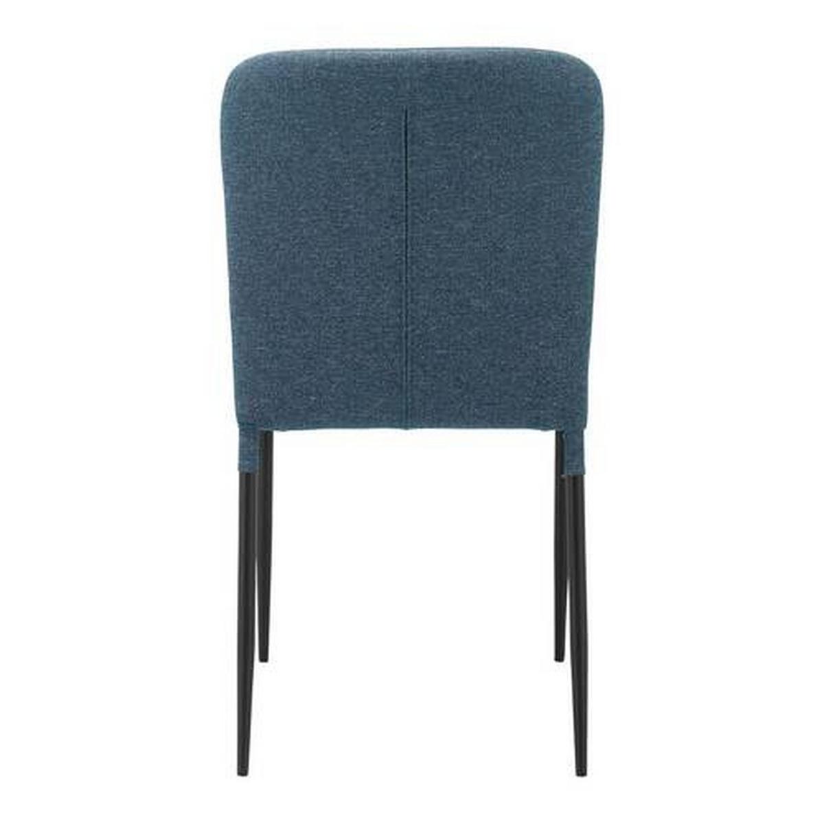 KRZESŁO NIO - niebieski/czarny, Modern, metal/drewno (43/86/53cm) - Bessagi Home