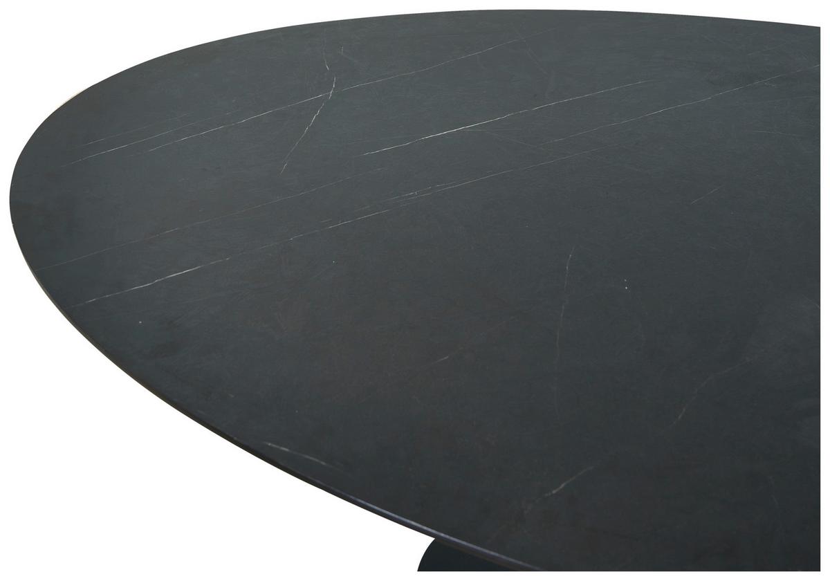 Esstisch Steven Schwarz - Schwarz, Design, Holzwerkstoff/Metall (160/76/95cm) - Mömax