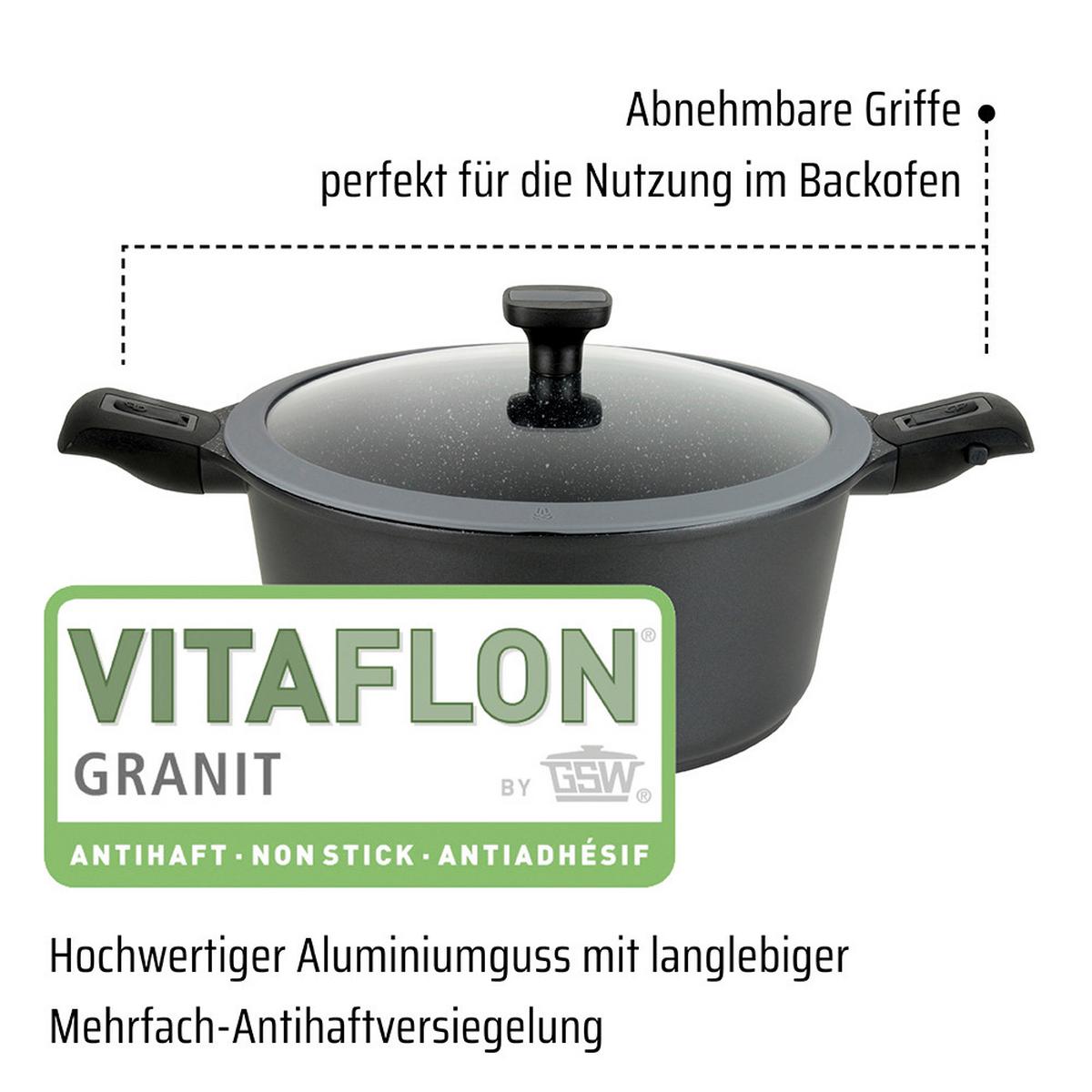Kochtopfset Kit-Set Easy Click Schwarz, 3-teilig - Schwarz, Basics, Metall - GSW