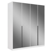 Ormar S Klasičnim Vratima Skyla - bijela, Moderno, drvni materijal/metal (181/210/54cm) - Modern Living