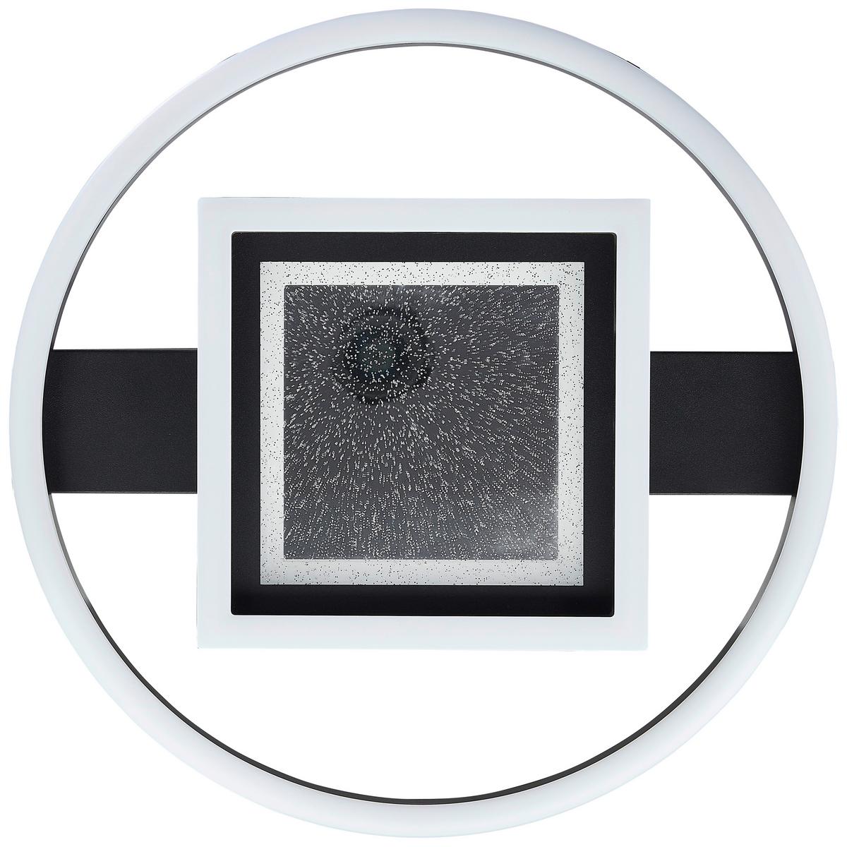 LAMPA SUFITOWA LED G92902A06 QUEENS LED / DE - czarny, Design, tworzywo sztuczne/metal (37/6/37cm) - Brilliant