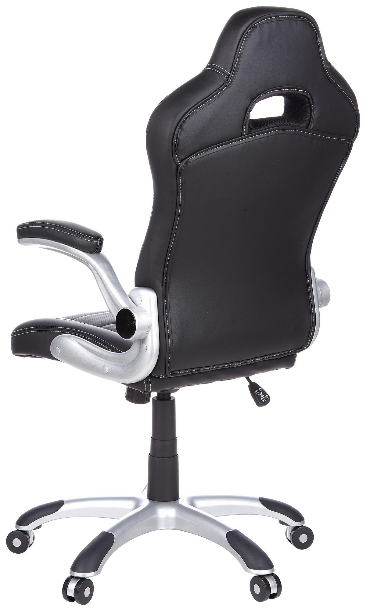 Gaming Stol Game Sport, Črna, Bela, Siva - siva/črna, Moderno, umetna masa/tekstil (64/118/57cm) - MID.YOU