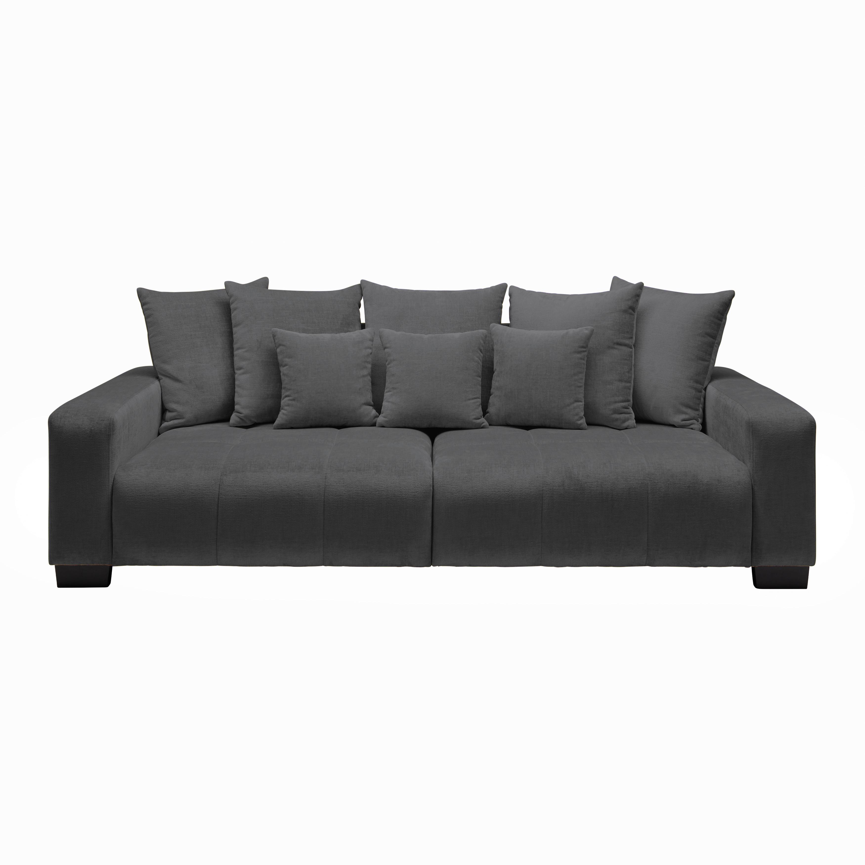 Bigsofa Matteo Graphitfarben - Graphitfarben/Schwarz, MODERN, Holz (246/93/124cm) - Based