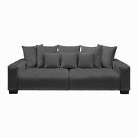 Bigsofa Matteo Graphitfarben - Graphitfarben/Schwarz, MODERN, Holz (246/93/124cm) - Based