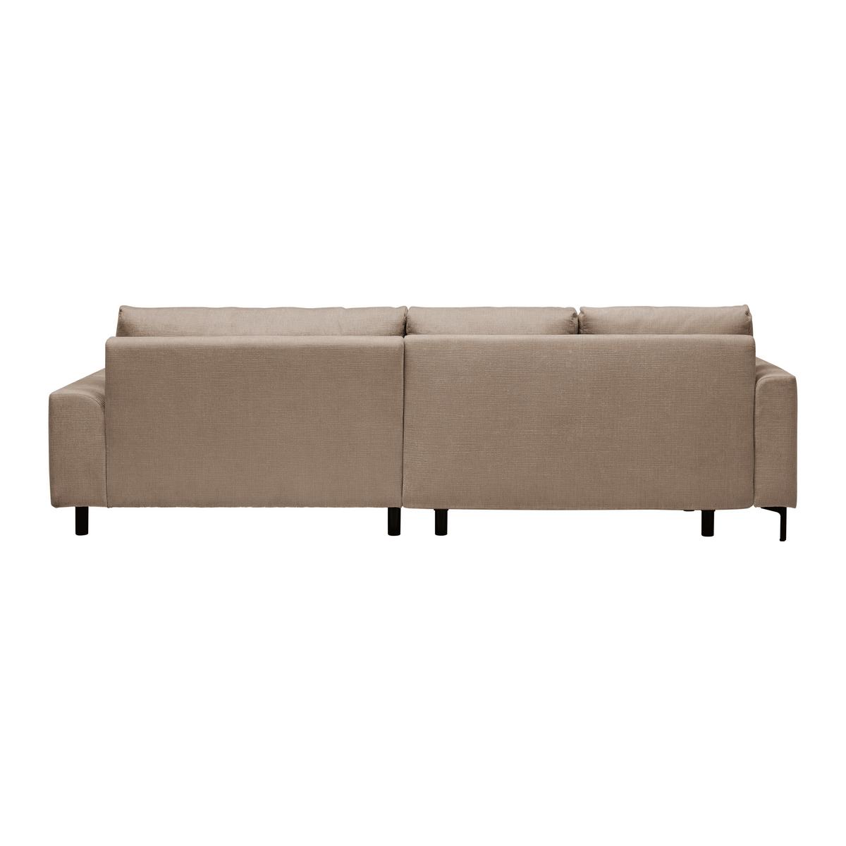 Ecksofa Integra Cappuccino - Schwarz/Cappuccino, Textil/Metall (170/81-93/294cm) - Mömax