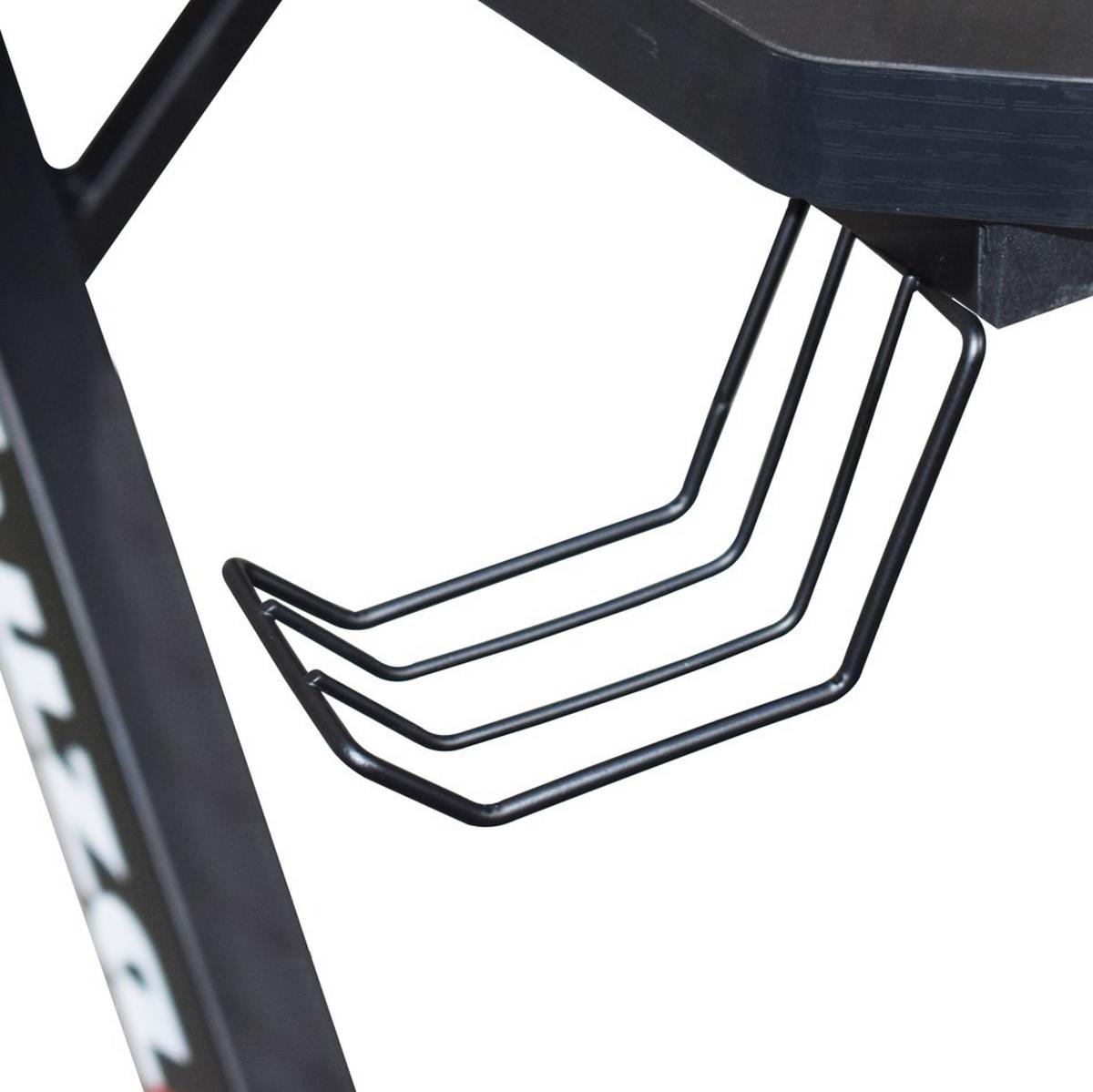 Gamingtisch Racer Schwarz - Schwarz, Modern, Holzwerkstoff/Metall (120/75/60cm) - Mömax
