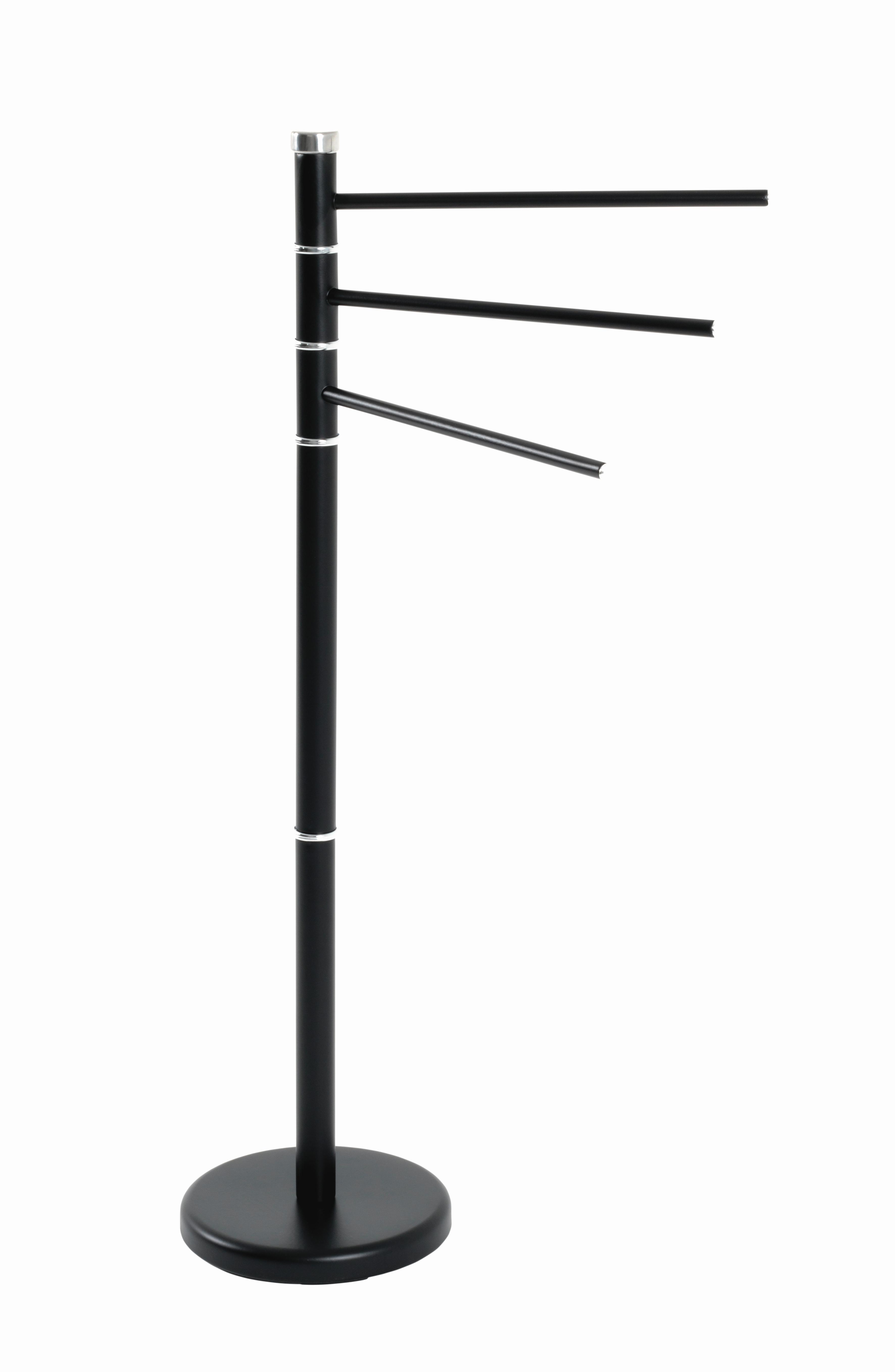 Handtuchständer in Schwarz - Schwarz, Modern, Metall (22/89/46cm) - Mömax
