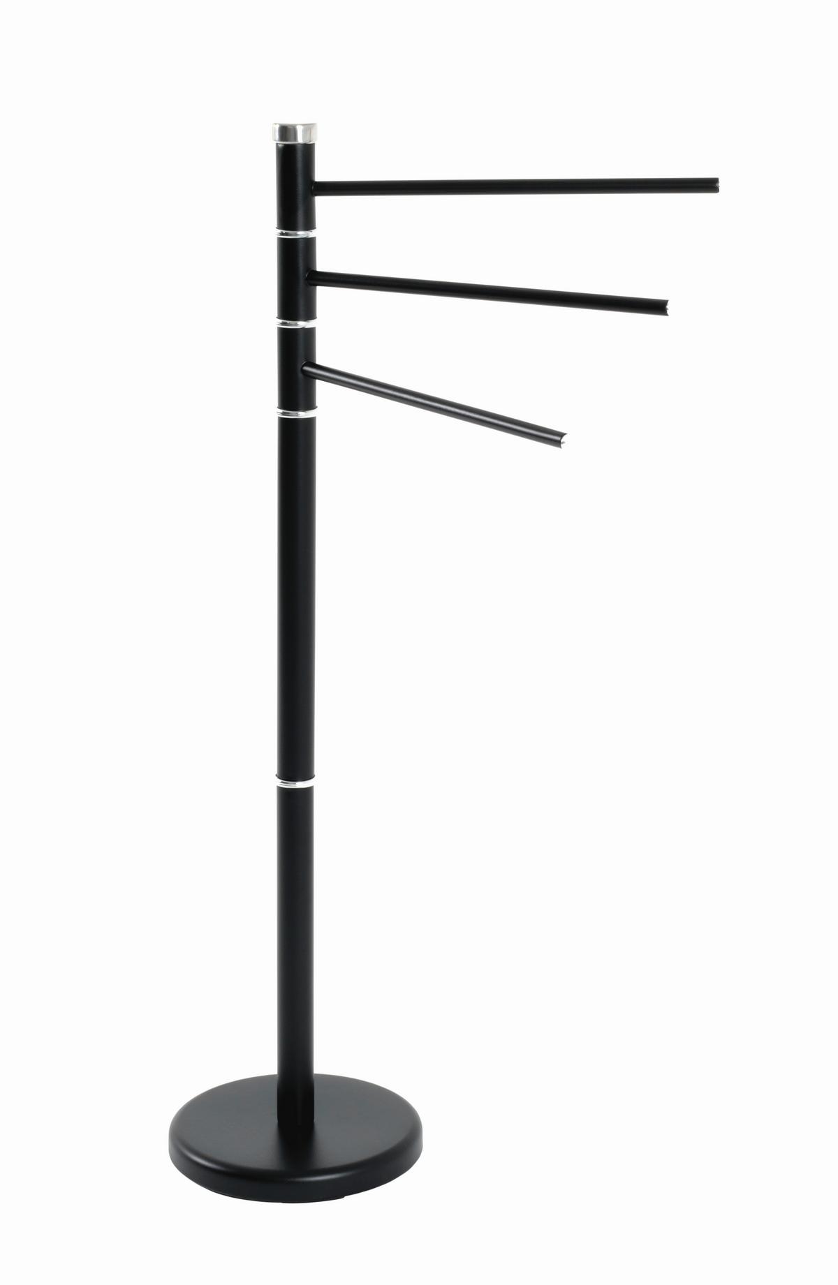 Stalak Za Ručnike Achim - crna, Moderno, metal (22/89/46cm) - Mömax