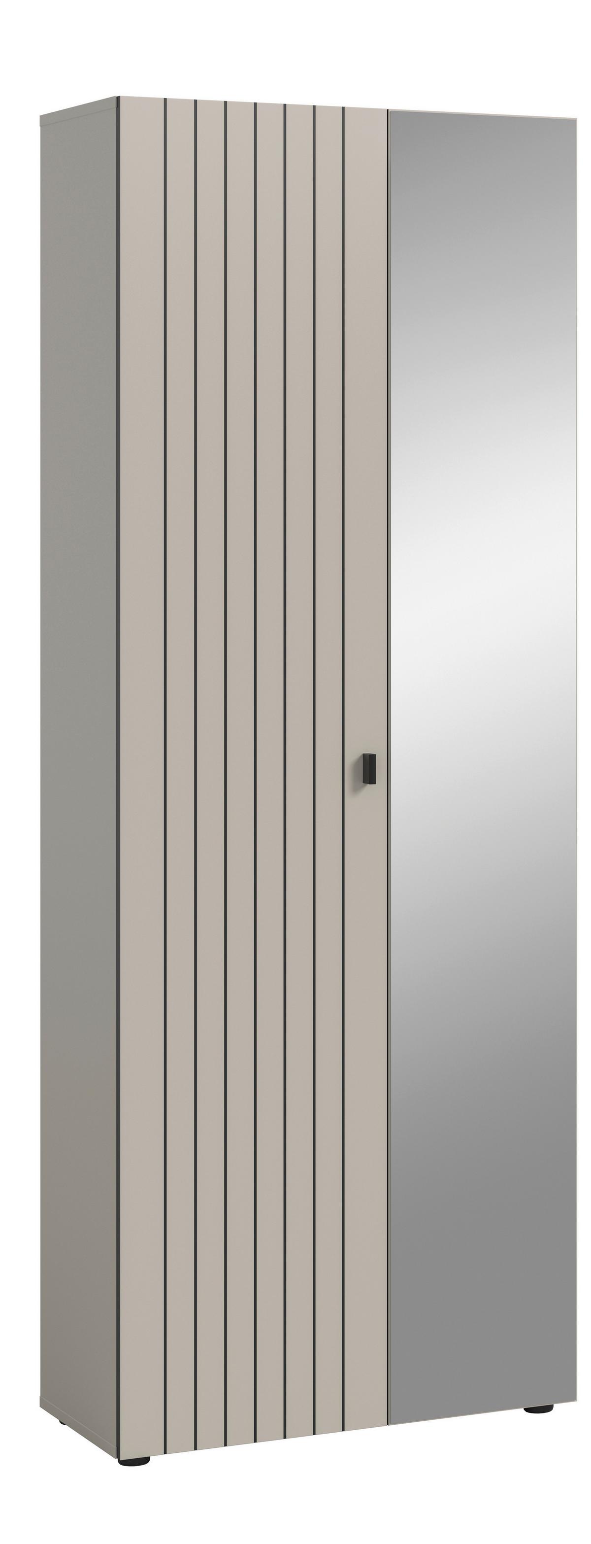 Garderobna Omara Station, Kašmir - kašmir/črna, Design, kovina/umetna masa (70/192/37cm) - MID.YOU