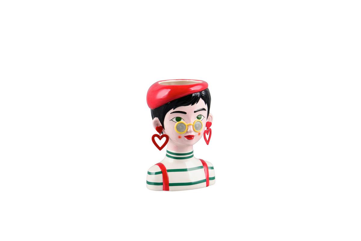 Dekovase Marga Multicolor - Multicolor, Basics, Keramik (16/13,5/23cm)