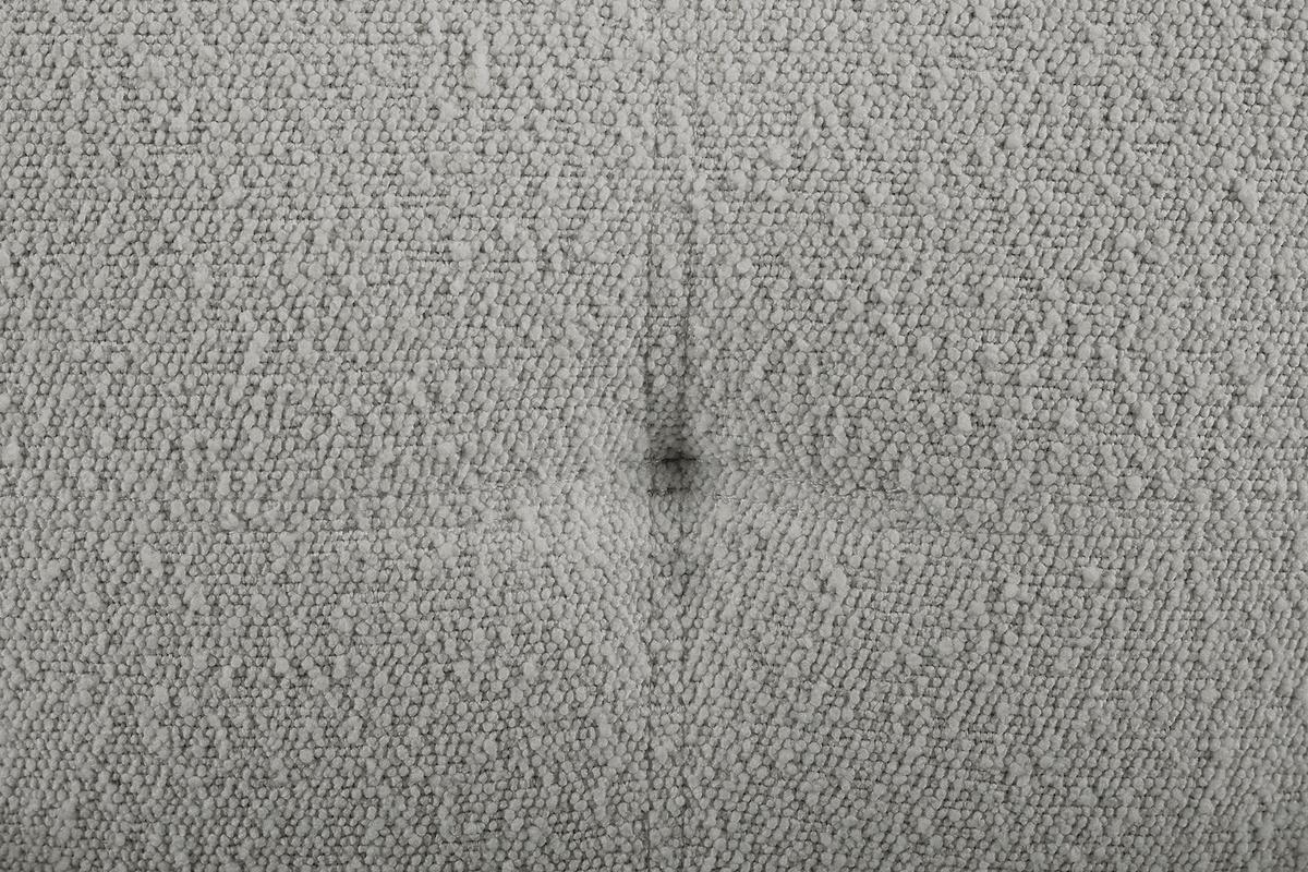 Naslanjač Bouclé, Svetlo Siva - črna/svetlo siva, Moderno, kovina/tekstil (73,5/87/64,5cm) - Livetastic