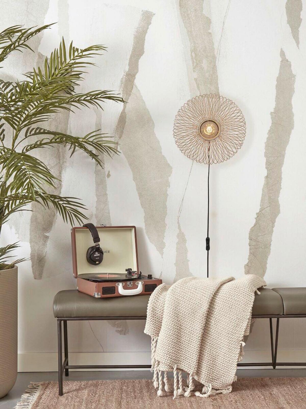 Stenska Svetilka Cango, Naravna Barva - naravne barve, Trend (20/40cm) - Good & Mojo