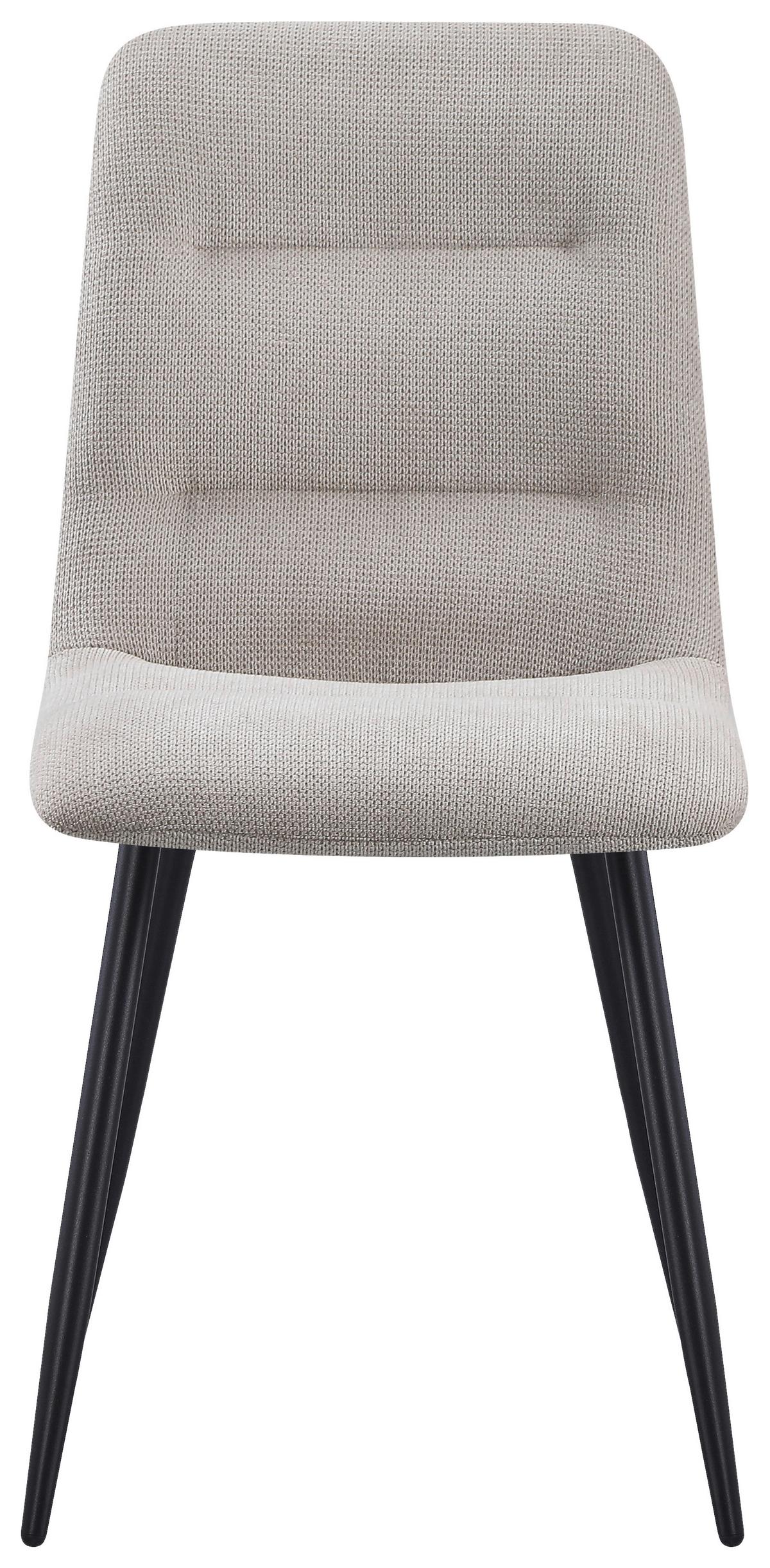 Scaun TINA - bej/negru, Modern, metal/textil (45/86/58cm) - Based