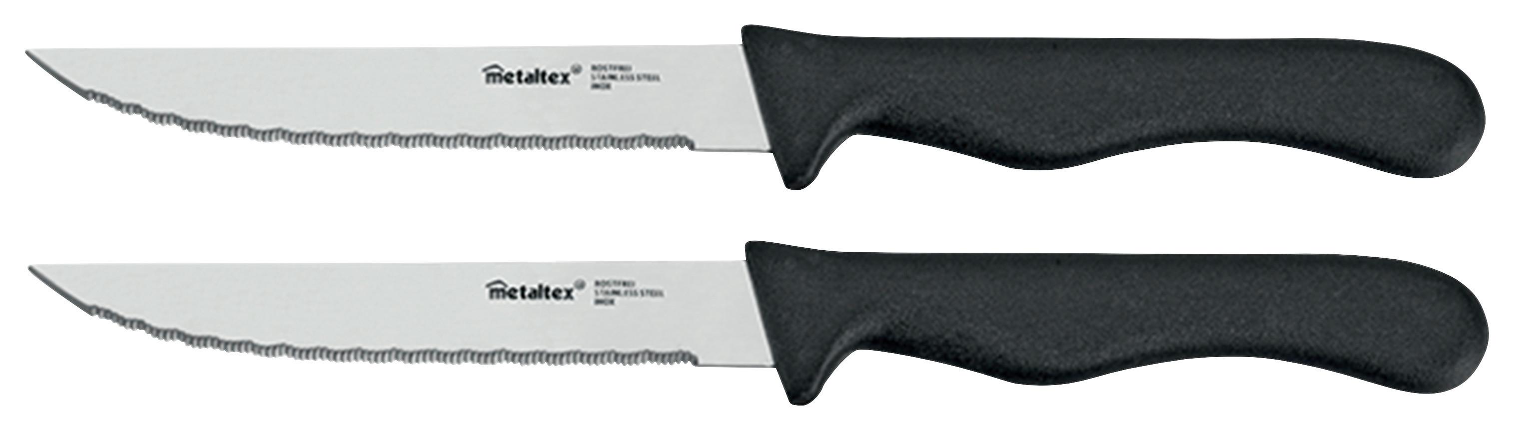 Steakkéskészlet Basic Line - fém (6.8/25.2/1.6cm) - Metaltex