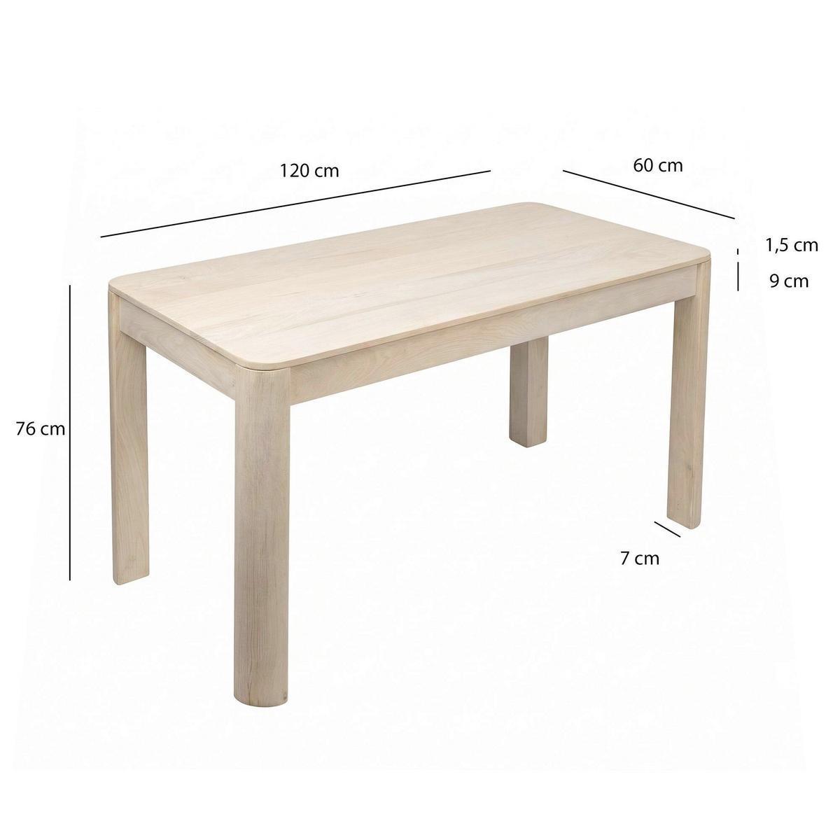 Esstisch Wl7.379 - Weiss, Design, Holz (120/76/60cm) - Livetastic