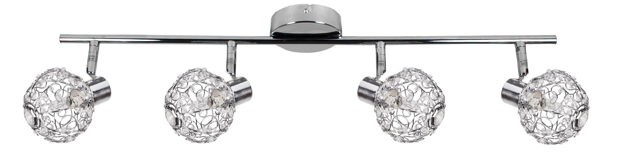 Reflektor Collar - boje kroma/prozirno, Konvencionalno, staklo/metal (65/8.5cm)