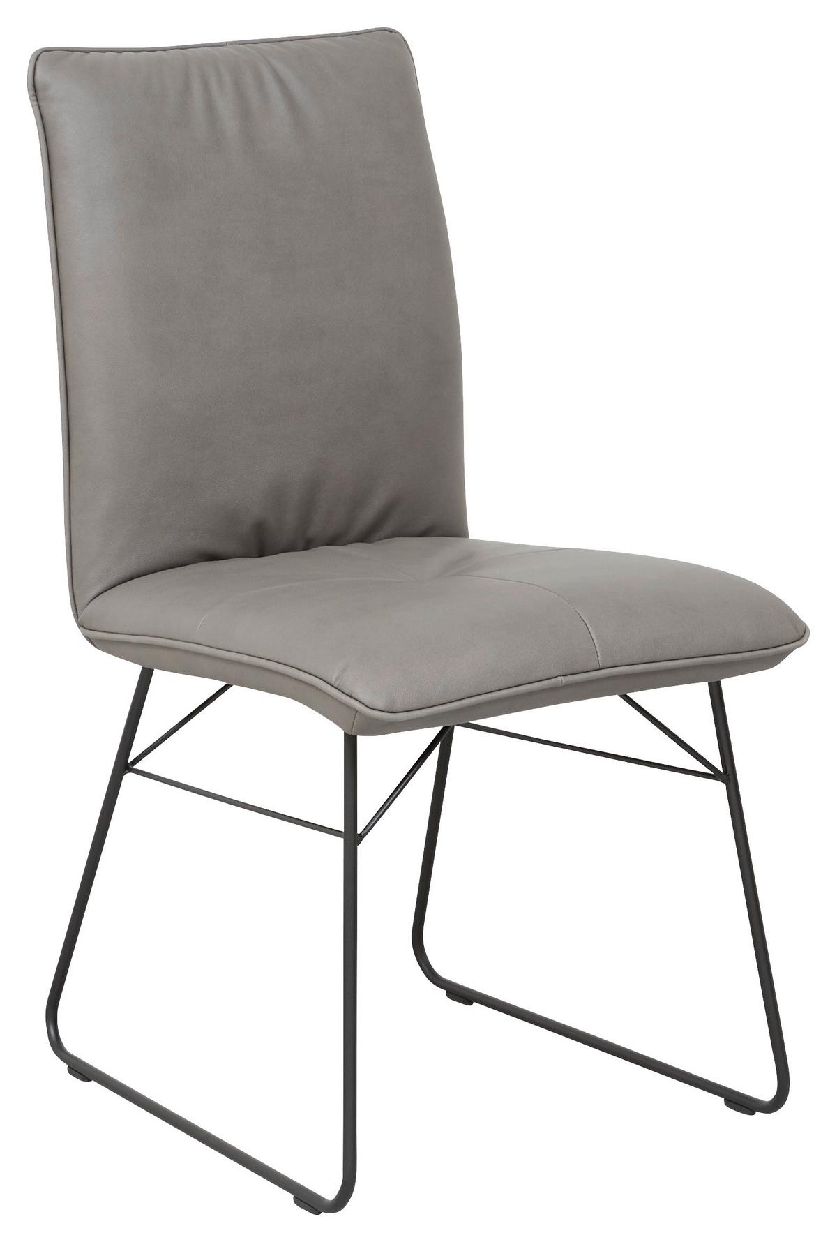 KRZESŁO PLAY - czarny/szary, Design, materiał drewnopochodny/metal (46/91/60cm) - Dieter Knoll