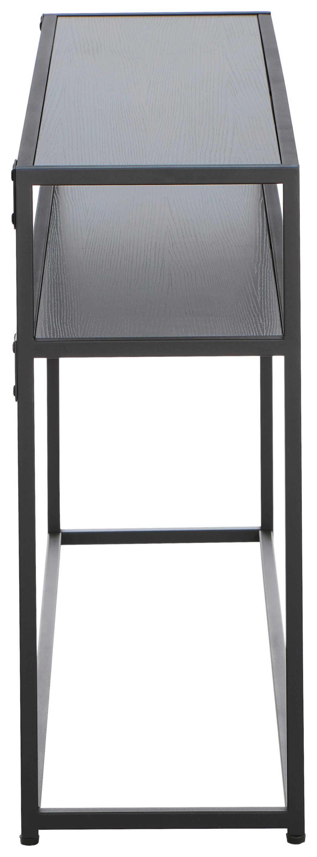 STÓŁ KONSOLA TORSO - czarny, Design, materiał drewnopochodny/metal (110/30/70cm) - MID.YOU