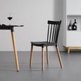 STUHL in schwarz 'Celine' - Buchefarben/Schwarz, MODERN, Holz/Kunststoff (44/84/50cm) - Bessagi Home STUHL in schwarz 'Celine' - Buchefarben/Schwarz, MODERN, Holz/Kunststoff (44/84/50cm) - Bessagi Home